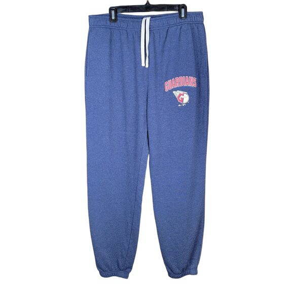 Majestic Cleveland Guardians Sweatpants Men's XL Navy Joggers Pants MLB Baseball - Picture 1 of 7